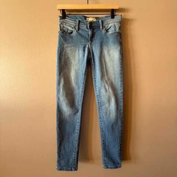 Women's 25 Free People Skinny Jeans Medium Wash Zipper Fly - Picture 2 of 7